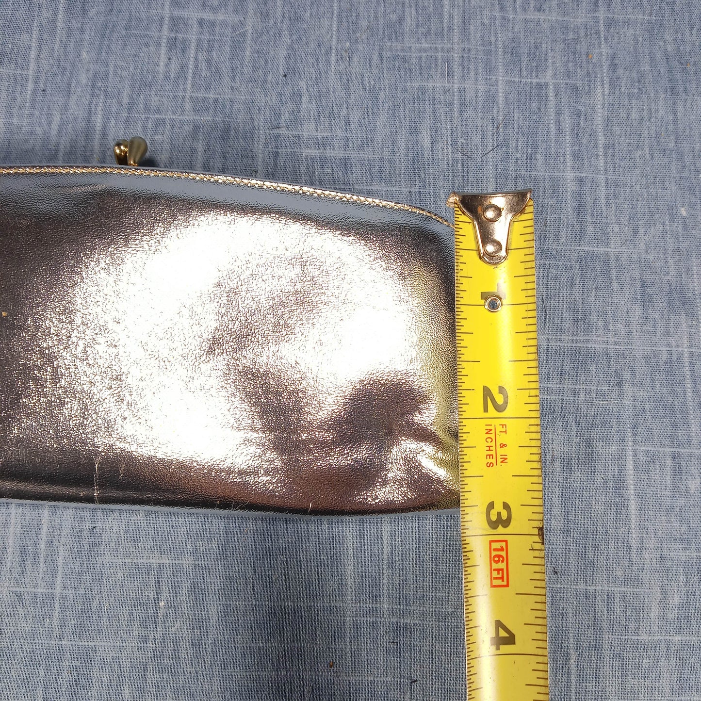 1950s Silver Fold Out Wallet/Clutch