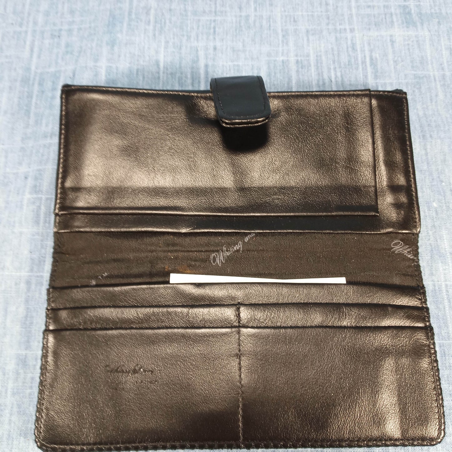 1980's Black mesh ID wallet by Whiting Davis