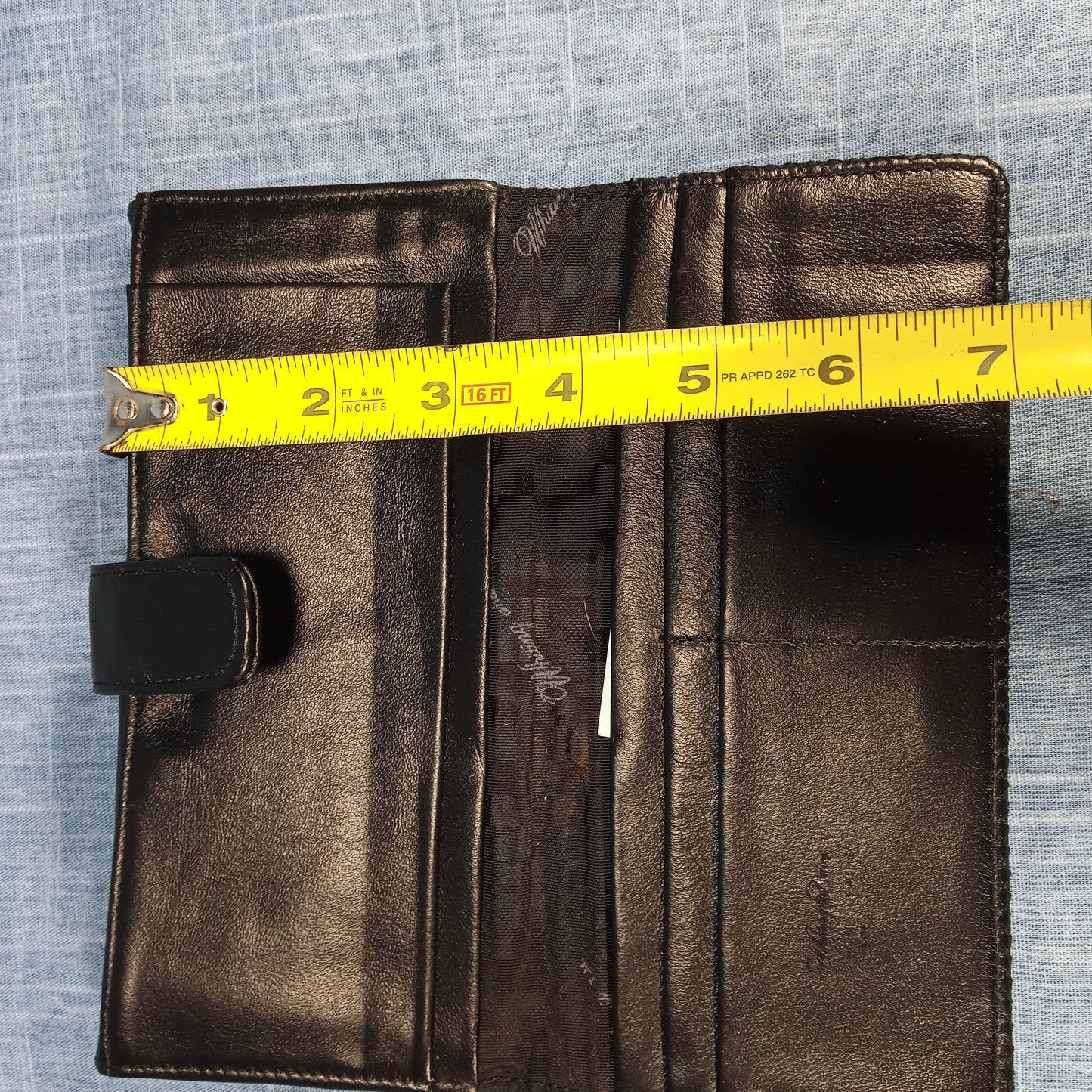 1980's Black mesh ID wallet by Whiting Davis