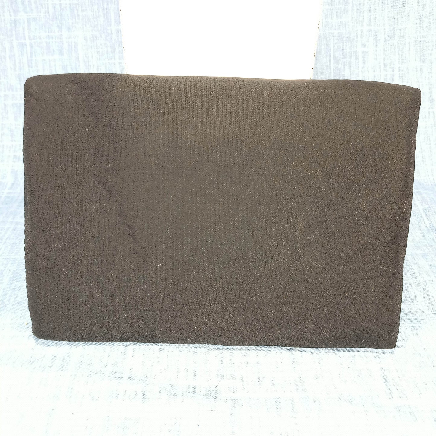 1970s Black Chiffon and Sequin Polka Dot Evening Clutch by Magid