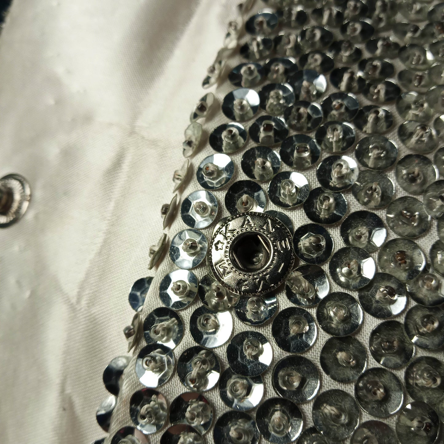 1950s Silver Hand Made Beaded Satin Evening Clutch/Wallet – Hong Kong