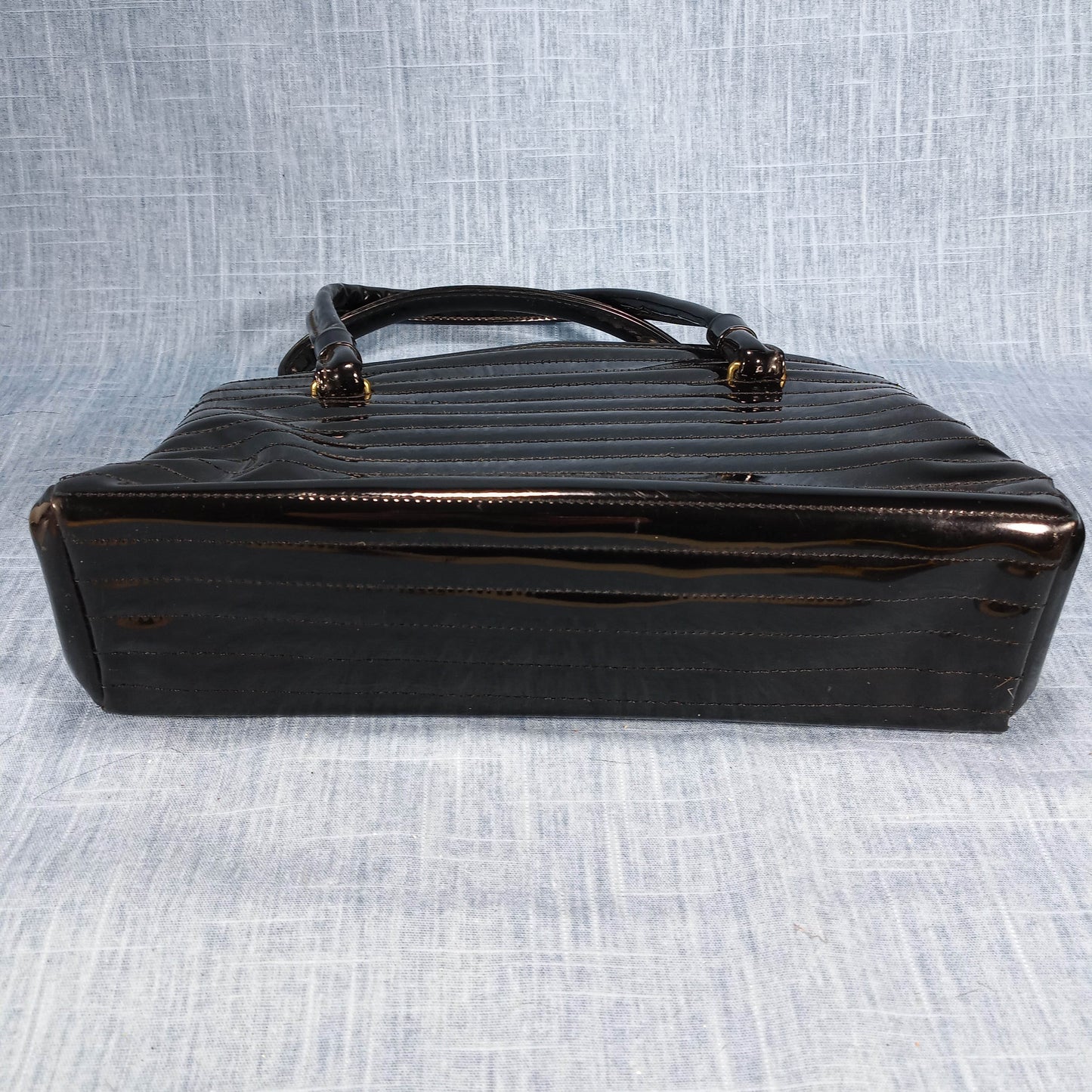 1950s Black Patent Structured Purse