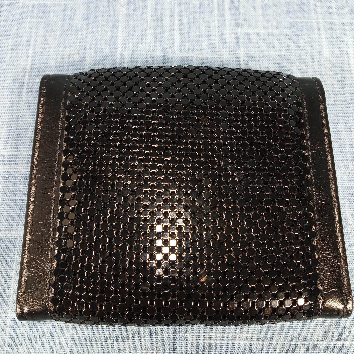 1950's Black Mesh Wallet by Whiting and Davis