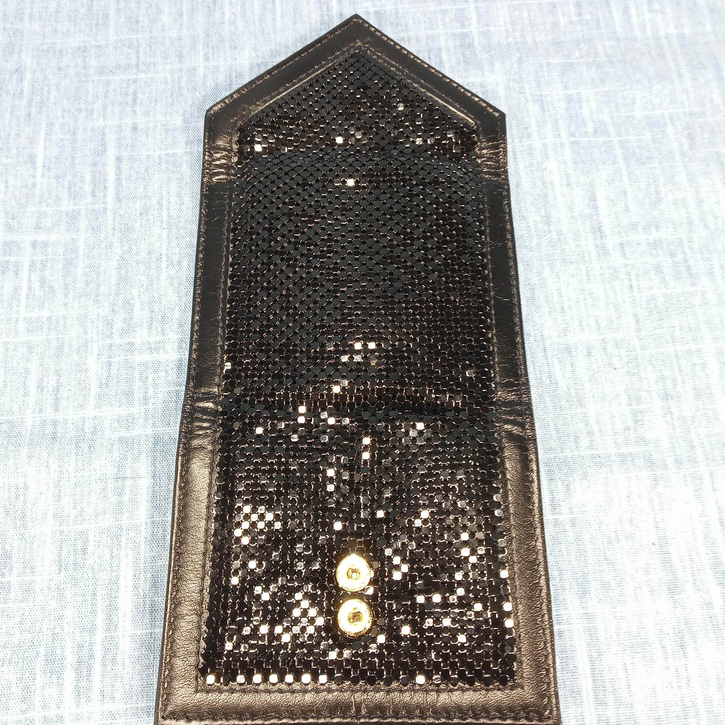 1950's Black Mesh Wallet by Whiting and Davis