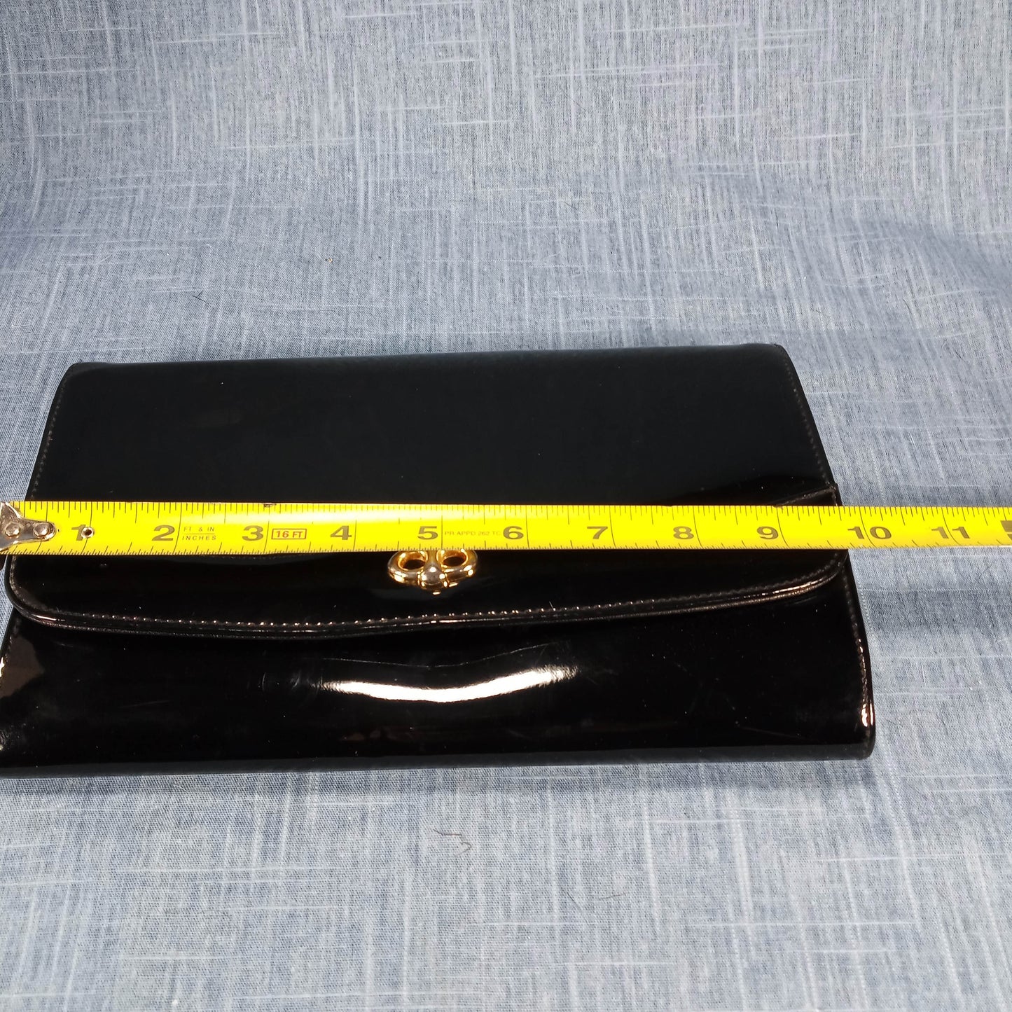 1960s Patent Black Clutch by Ande'