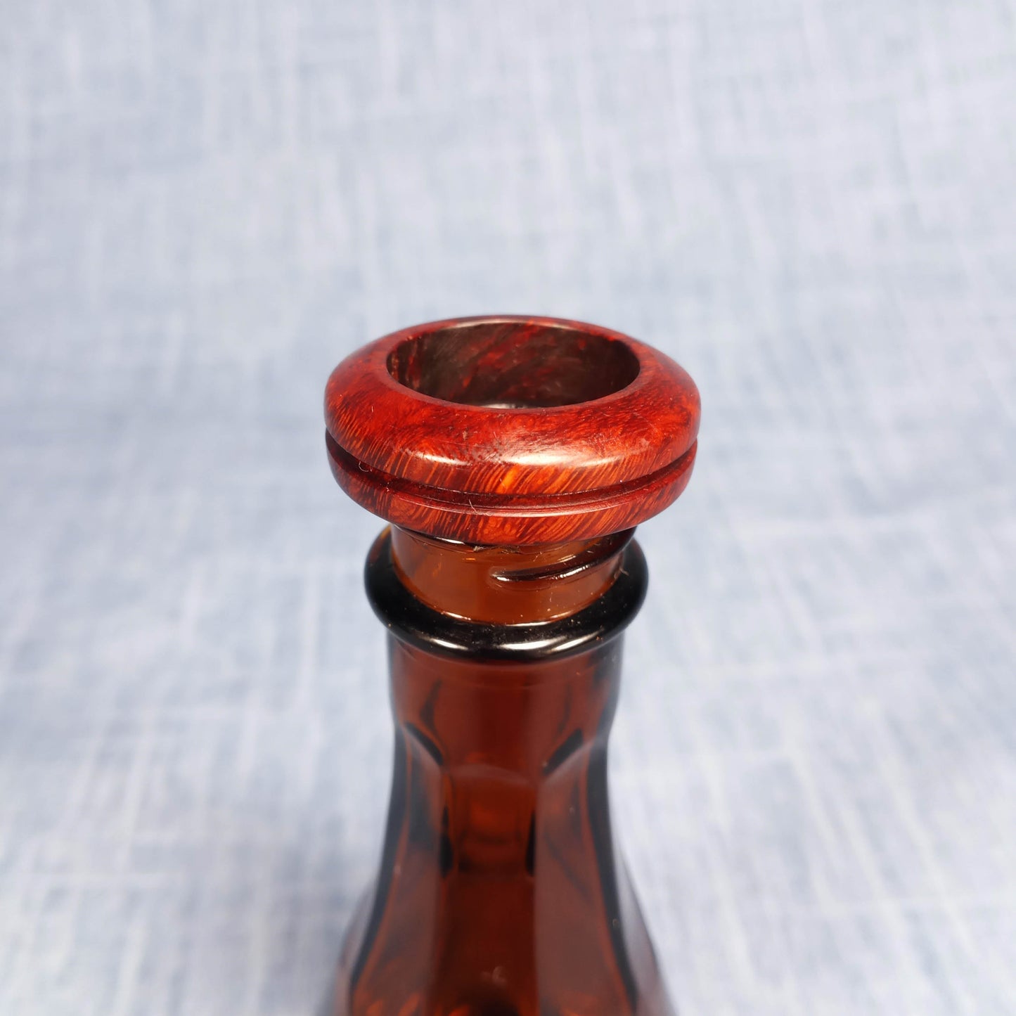 Single Channel Hardwood Ring Made from Briarwood - Size 6.5 (US)
