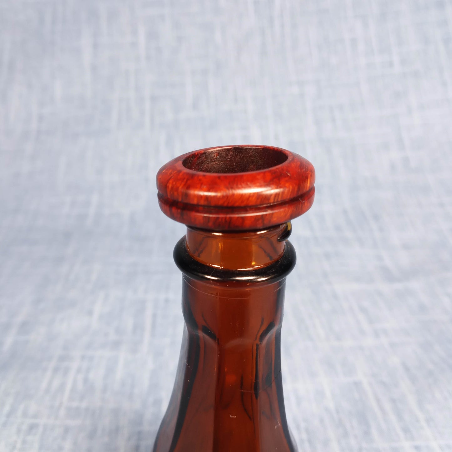 Single Channel Hardwood Ring Made from Briarwood - Size 6.5 (US)