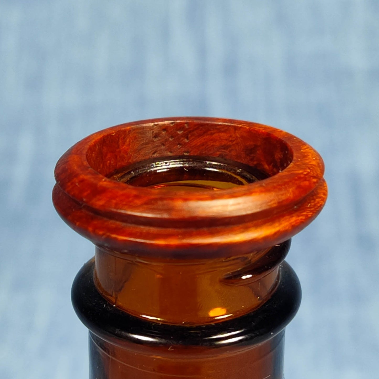 Hardwood Ring, Single Channel, Made from Briarwood - Size 8.0 (US)