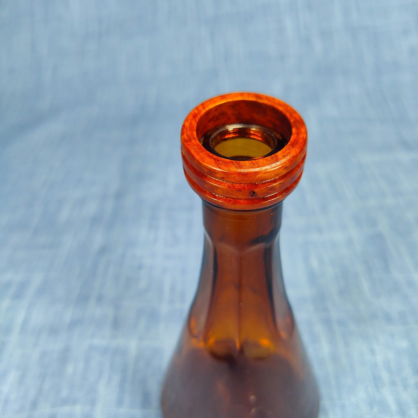 Double Channel Hardwood Ring Made from Briarwood - Size 9.0 (US)