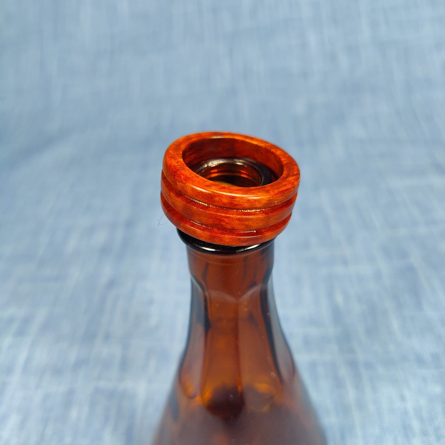Double Channel Hardwood Ring Made from Briarwood - Size 9.0 (US)