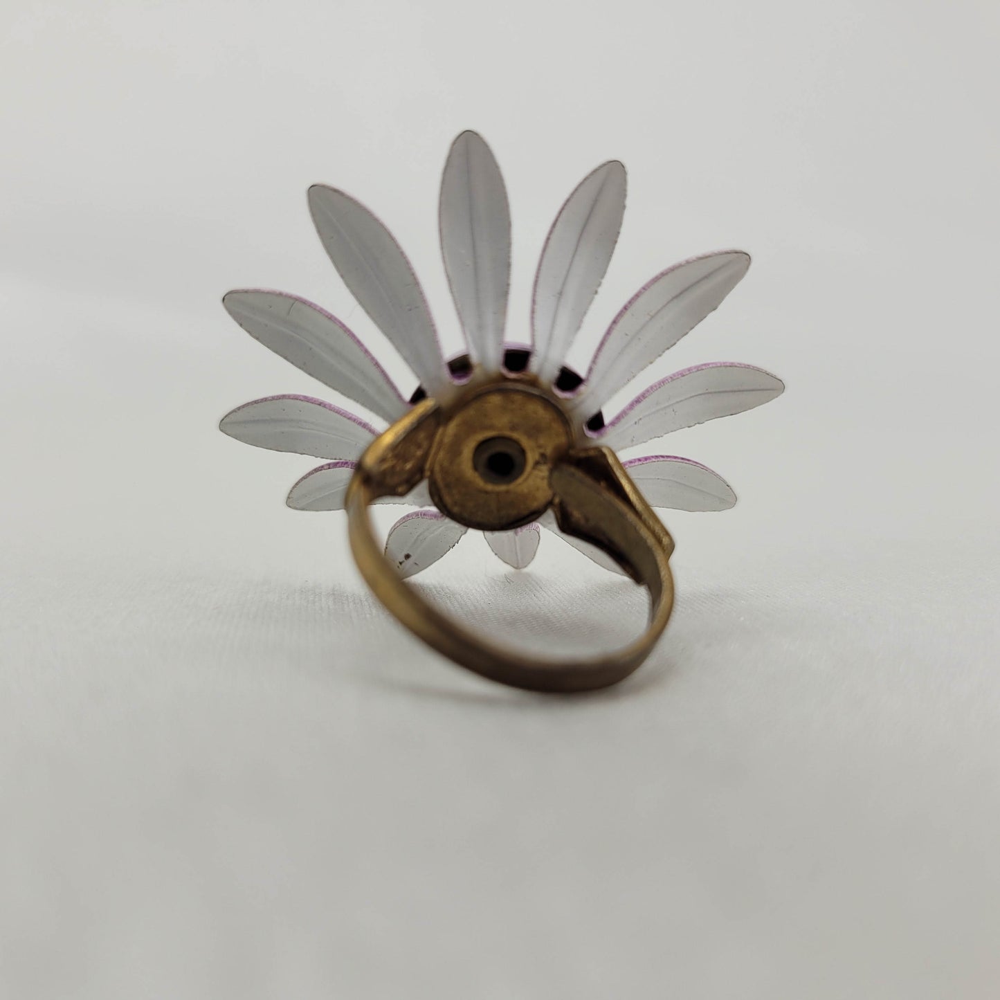 1960's Purple Enamel Flower Power Ring