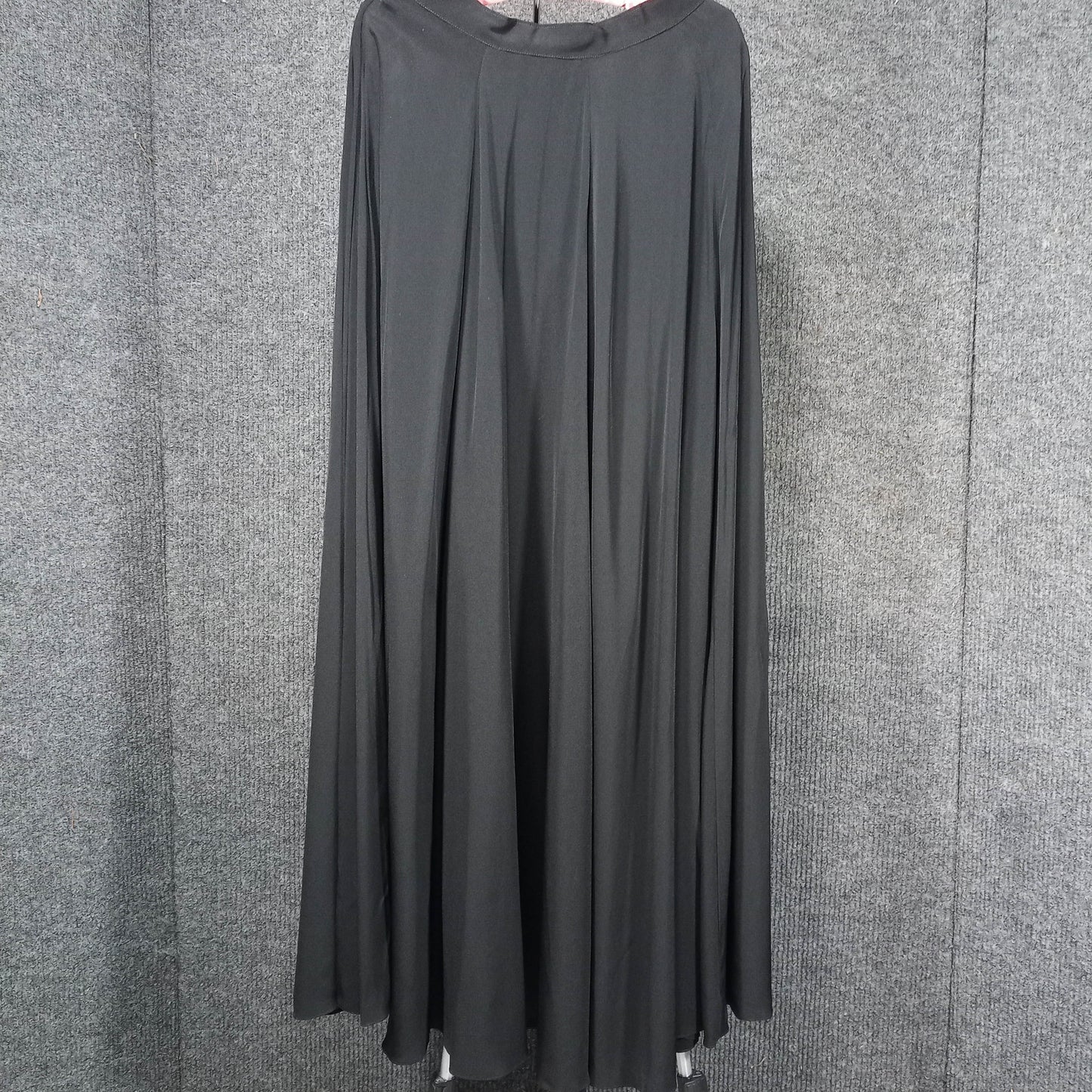 1930's Black Rayon Starlet Flowy Skirt