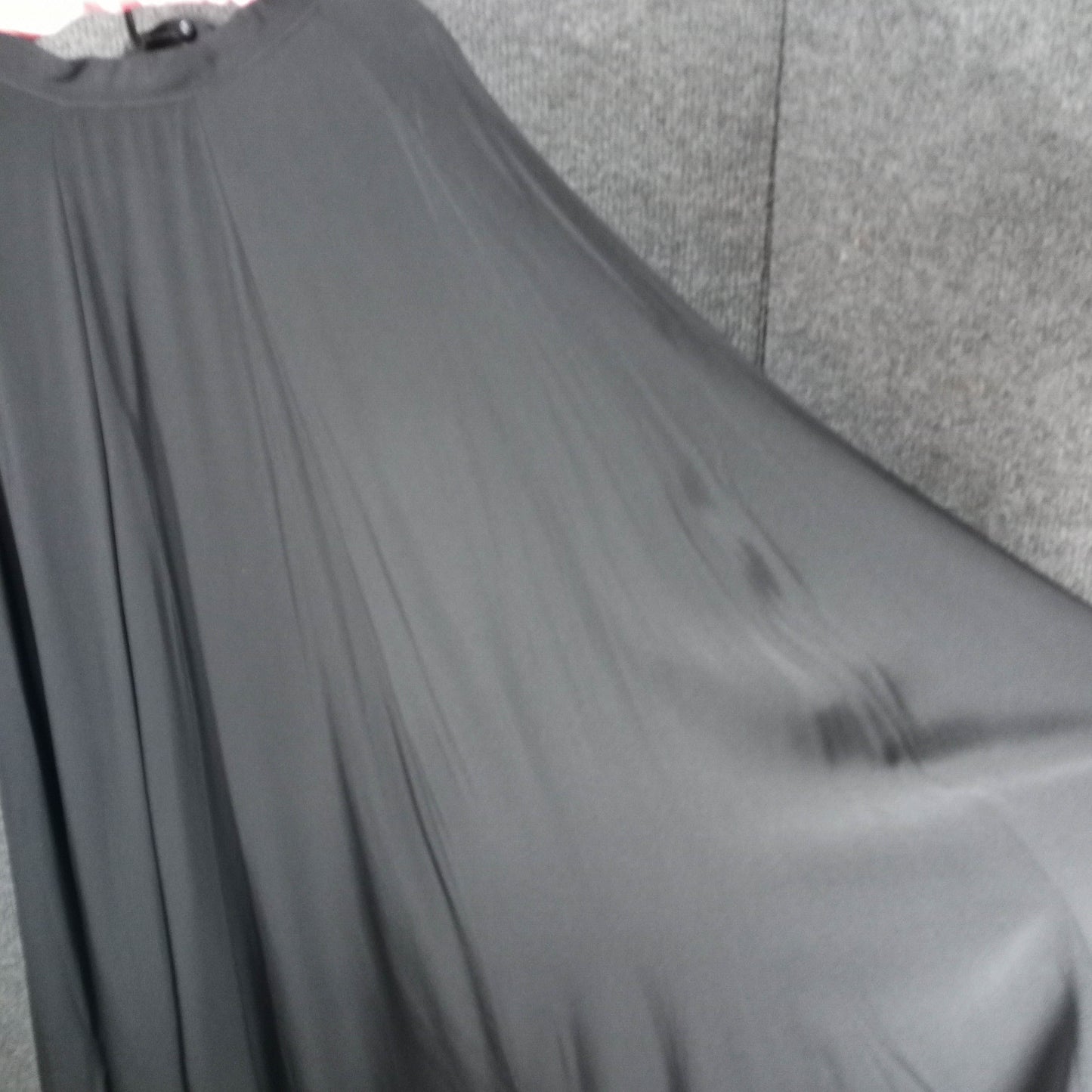 1930's Black Rayon Starlet Flowy Skirt