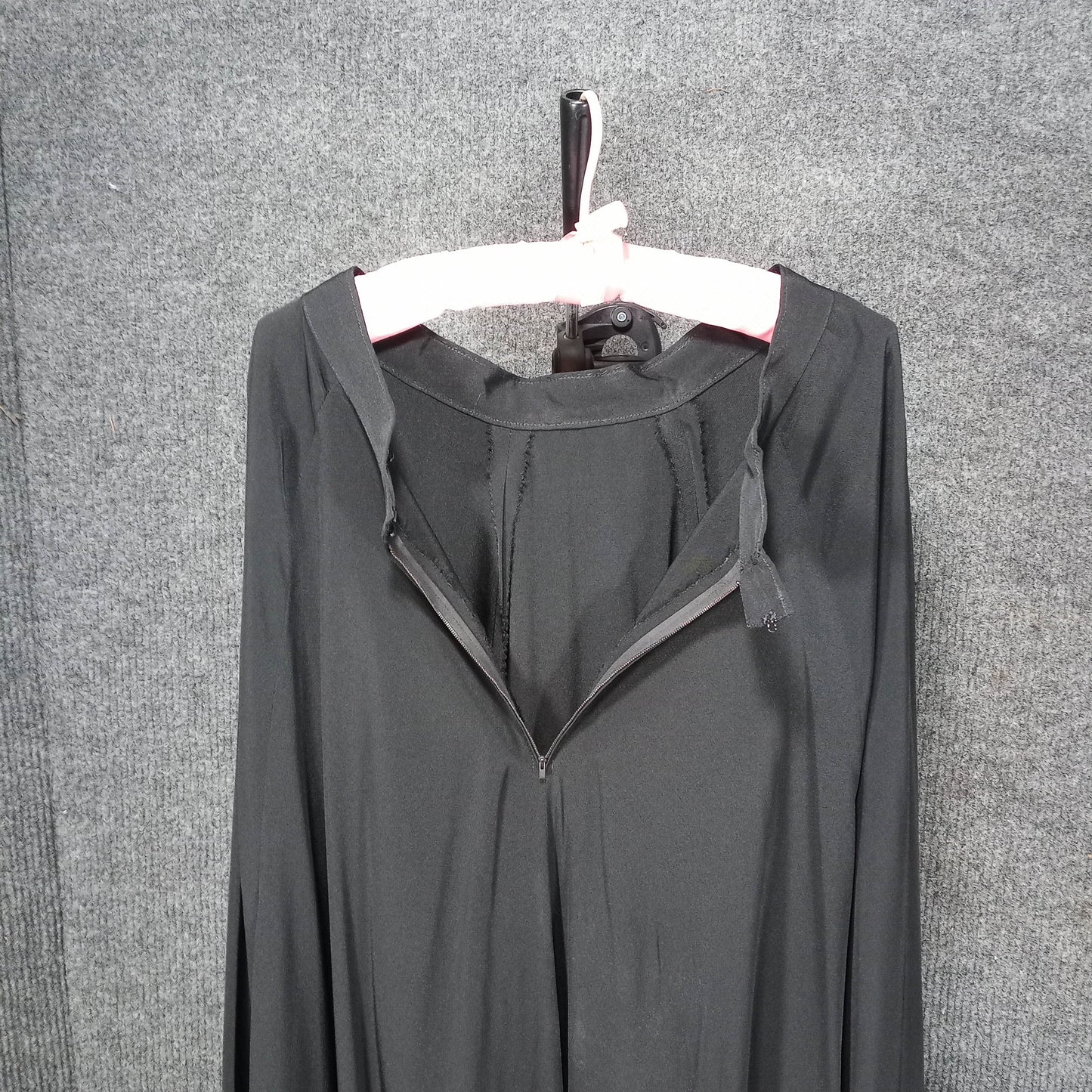 1930's Black Rayon Starlet Flowy Skirt
