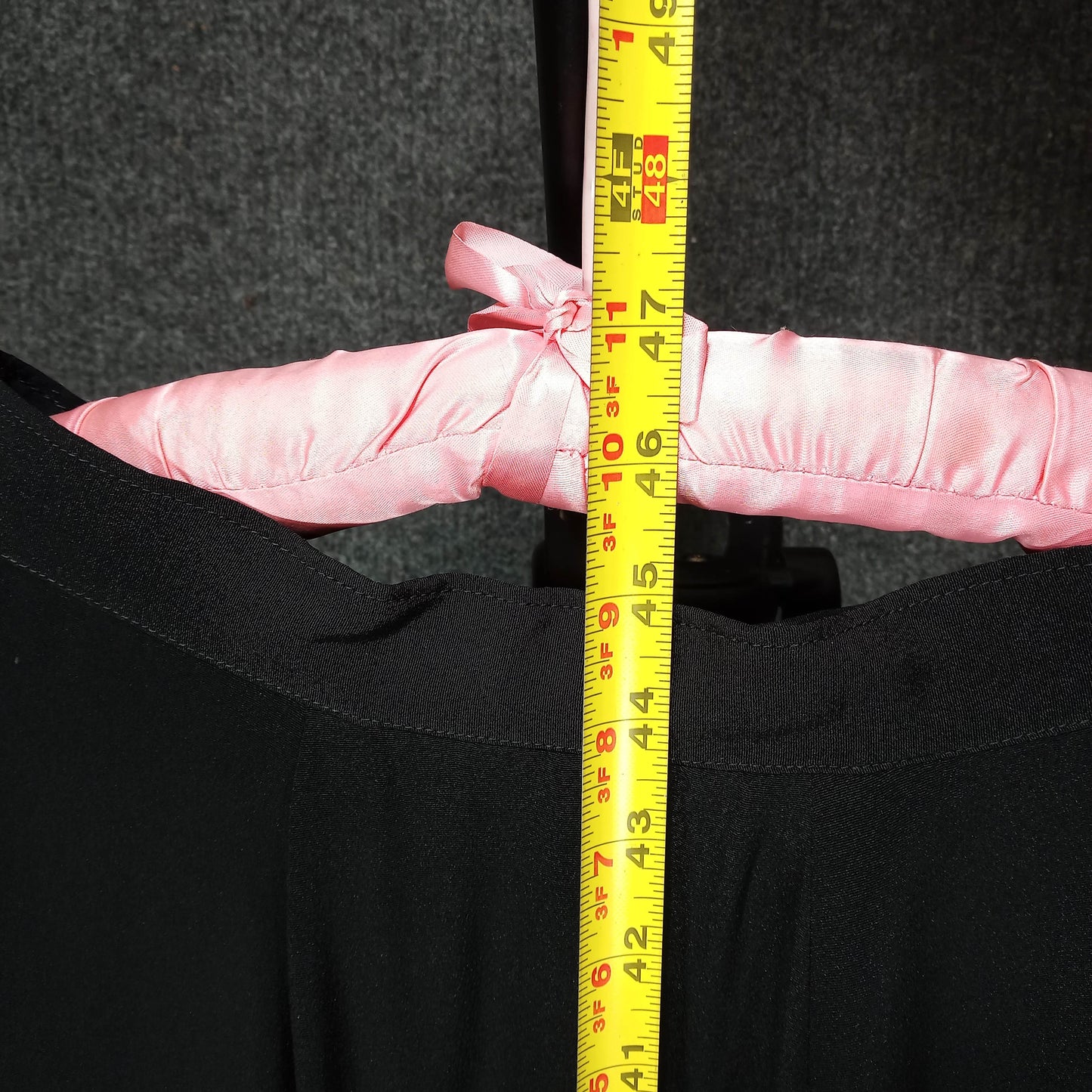 1930's Black Rayon Starlet Flowy Skirt