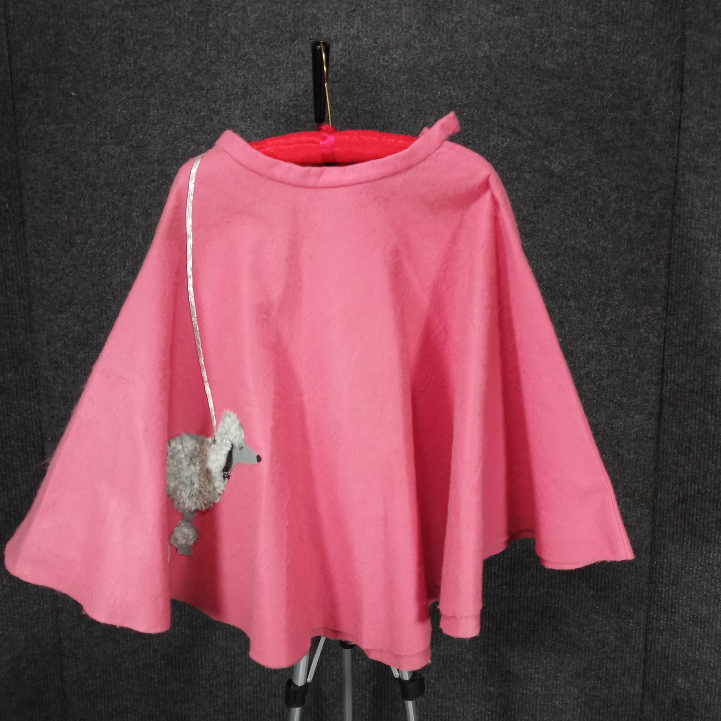 1950's Original Pink Felt Poodle Skirt