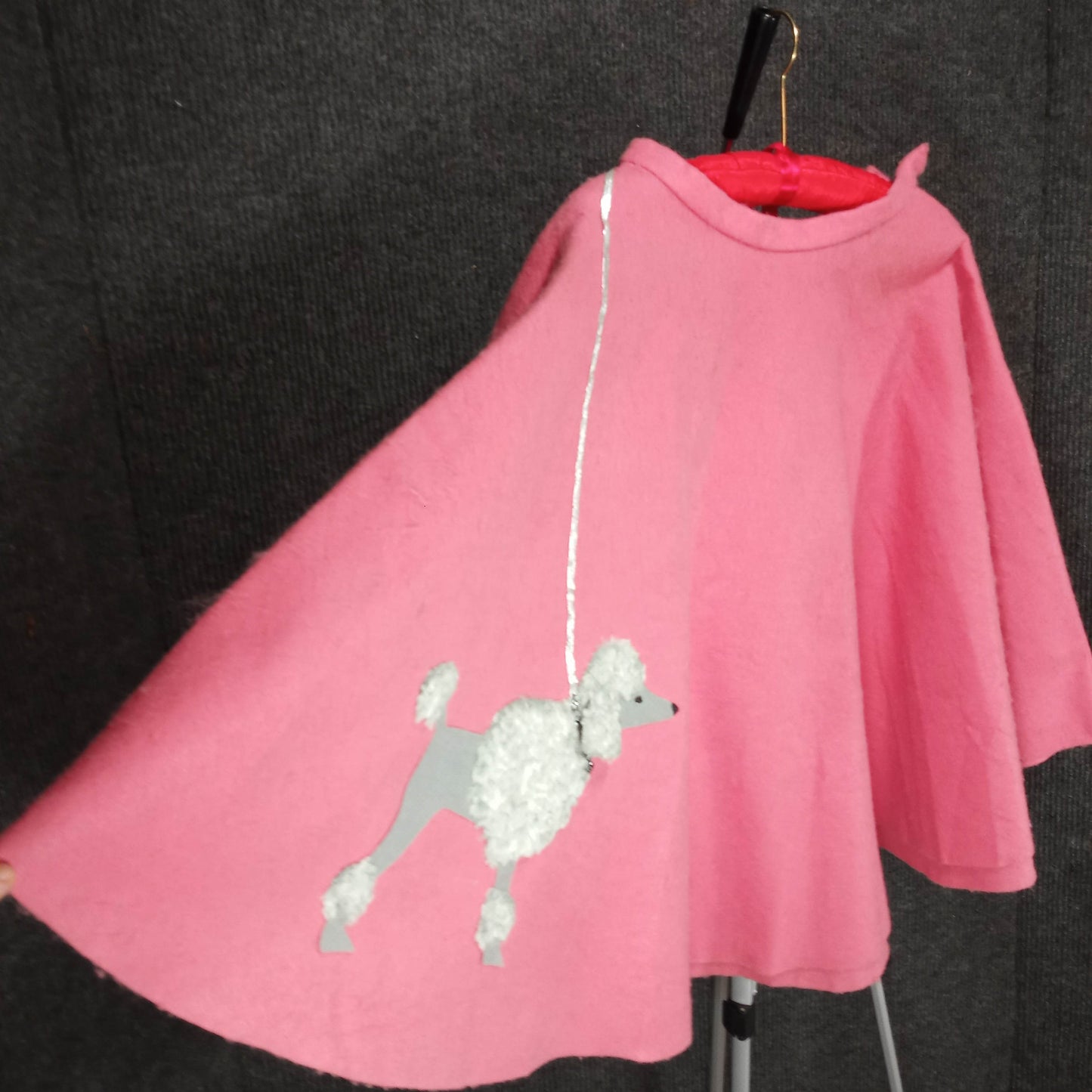 1950's Original Pink Felt Poodle Skirt