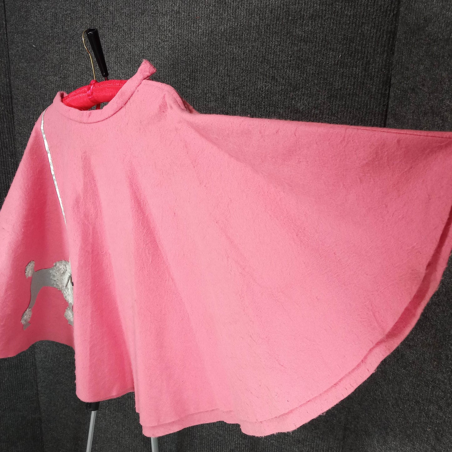 1950's Original Pink Felt Poodle Skirt
