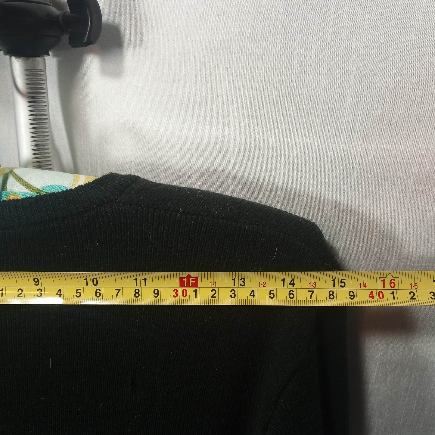 1960's Black Acrylic Poodle Embroidered Crewneck Sweater