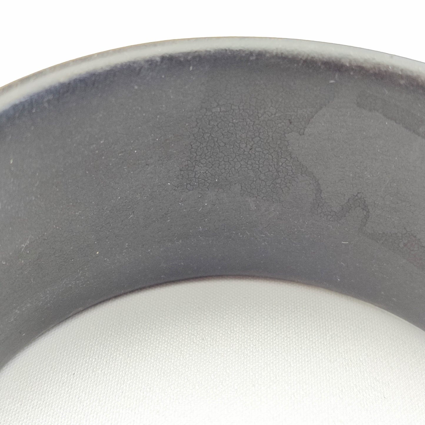 1940's Carved Wide Bangle Black Bracelet