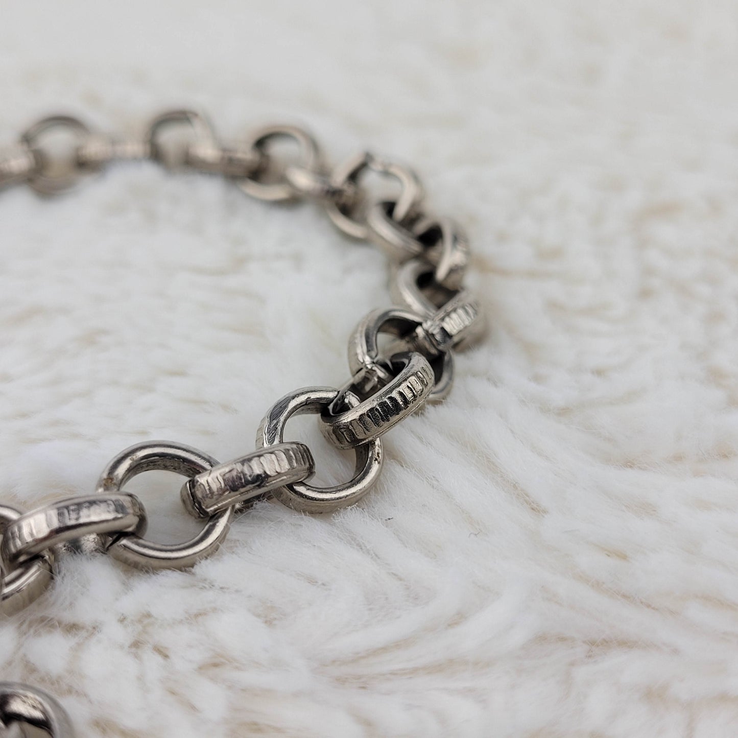 1950's Silver Tone "Key to My Heart" Bracelet by Coro
