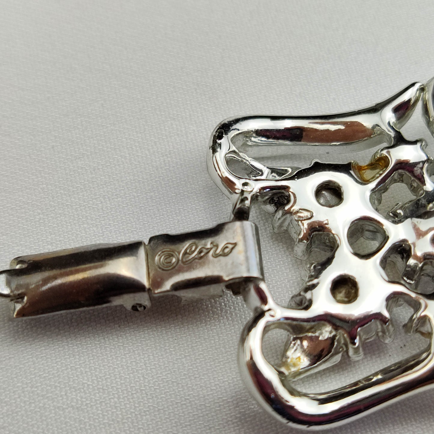 1950's Aurora Borealis and Silver Tone Metal Bracelet by Coro
