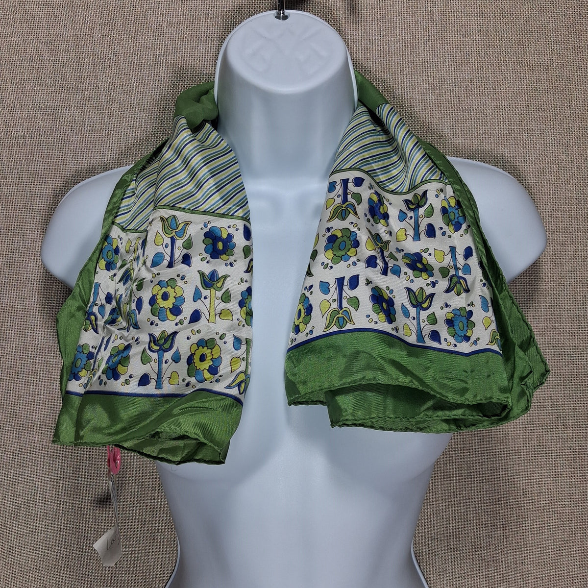 Vintage Designer Silk Scarf by Louis Giraudoux, Paris