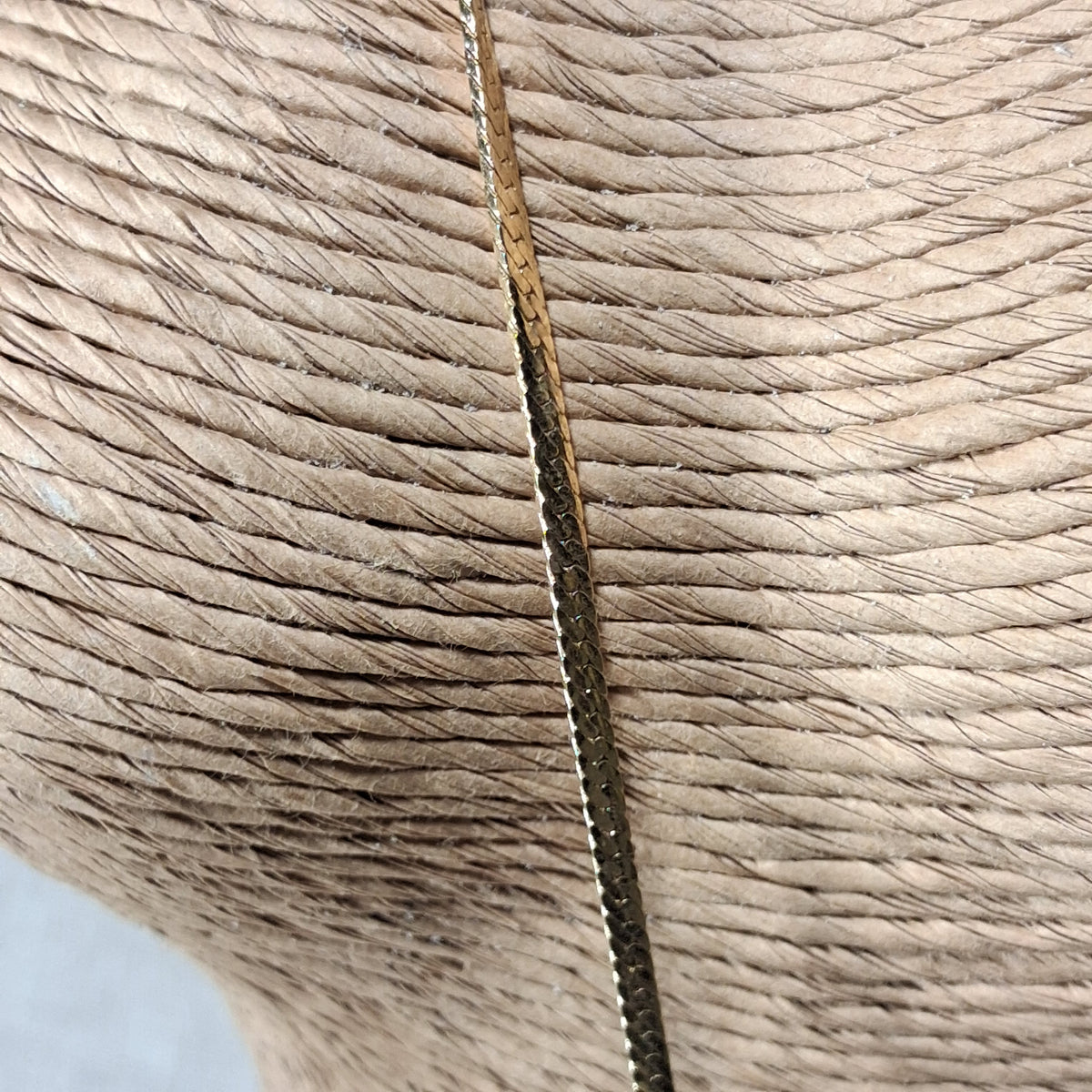 Vintage Gold Plated Thin Chain Necklace