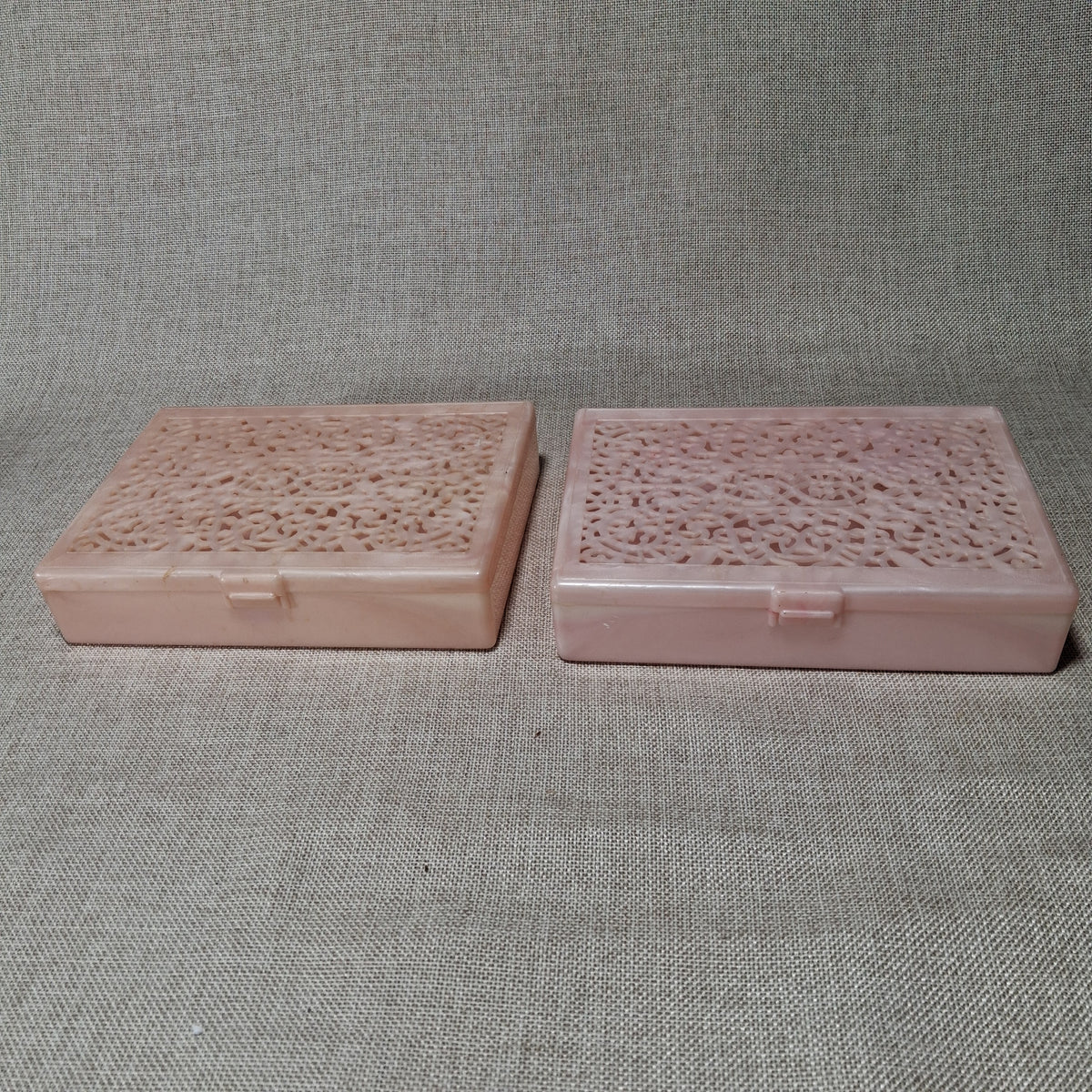 Vintage Pink Plastic Boxes Perfect Your Dressing Room