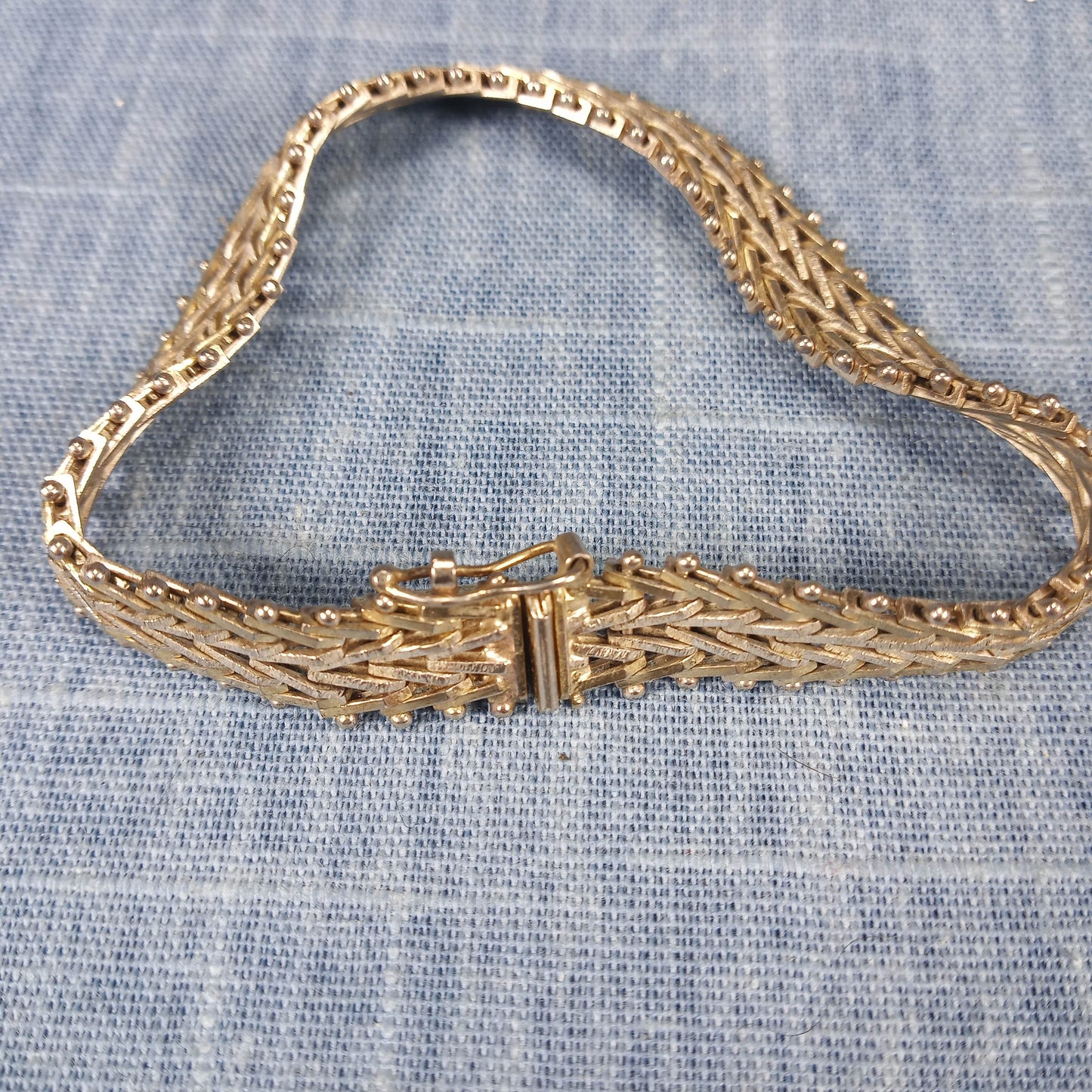 1950s Vintage Sterling Silver Chain Bracelet from Italy