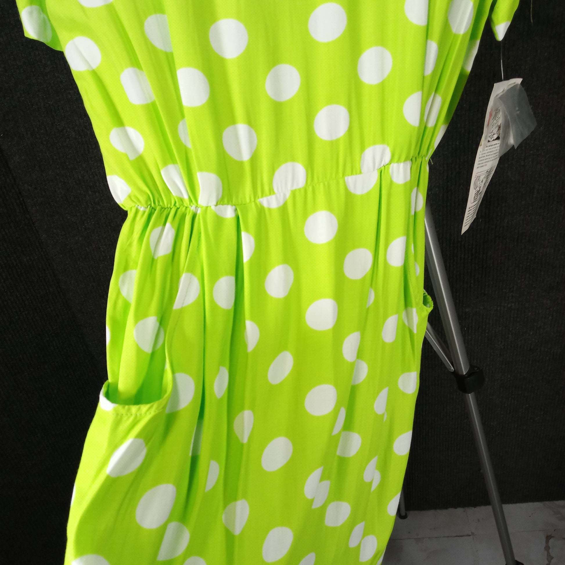 vintage green polka dot dress Vintage 1960s Lime Green Polka Dot Dress, Small Ian Drummond Vintage