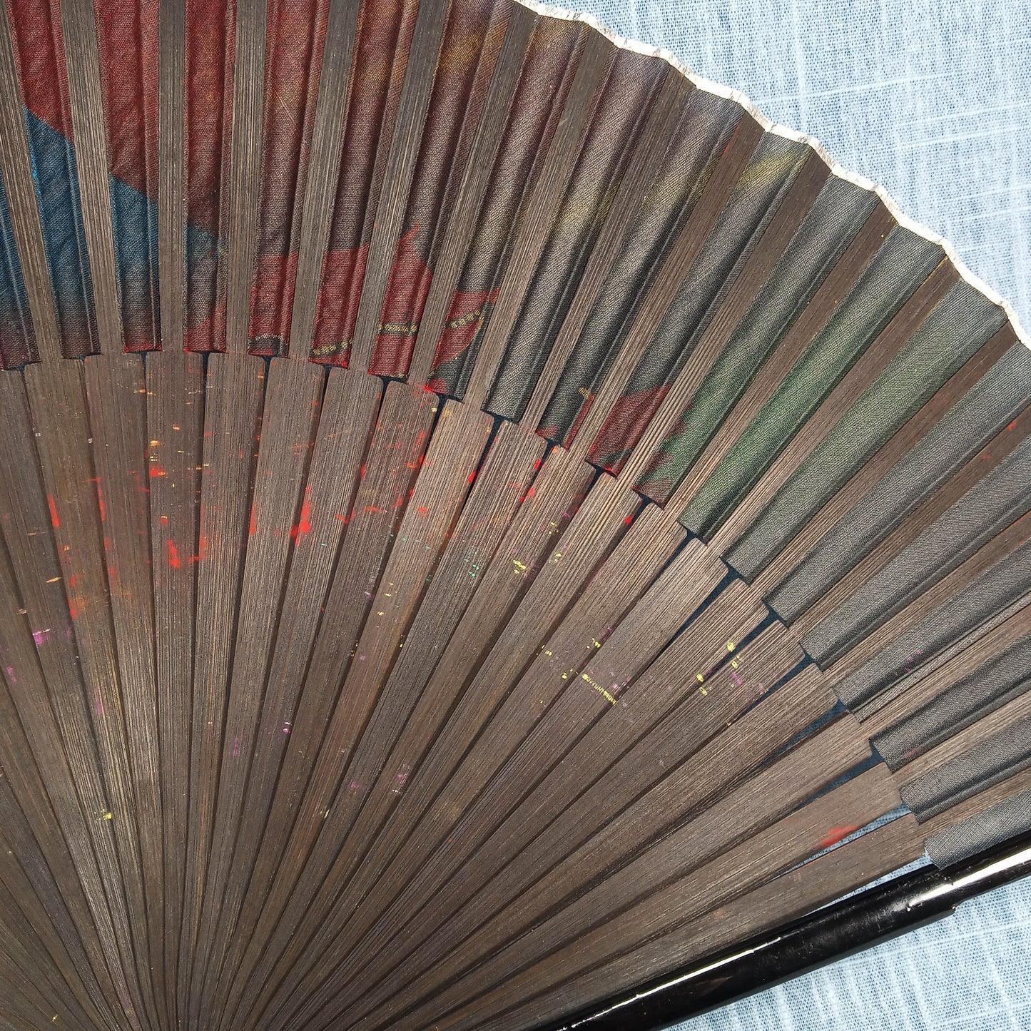 1960s Vintage Fan: Hand Painted with a Japanese Scene