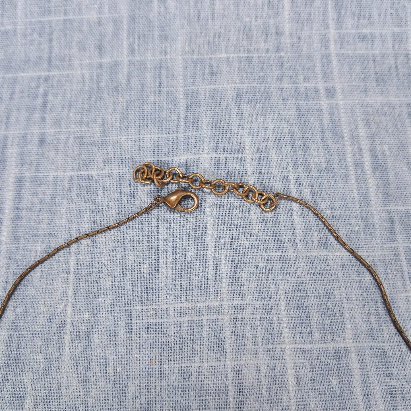 1980s Vintage Chain Necklace with Gray Rhinestones