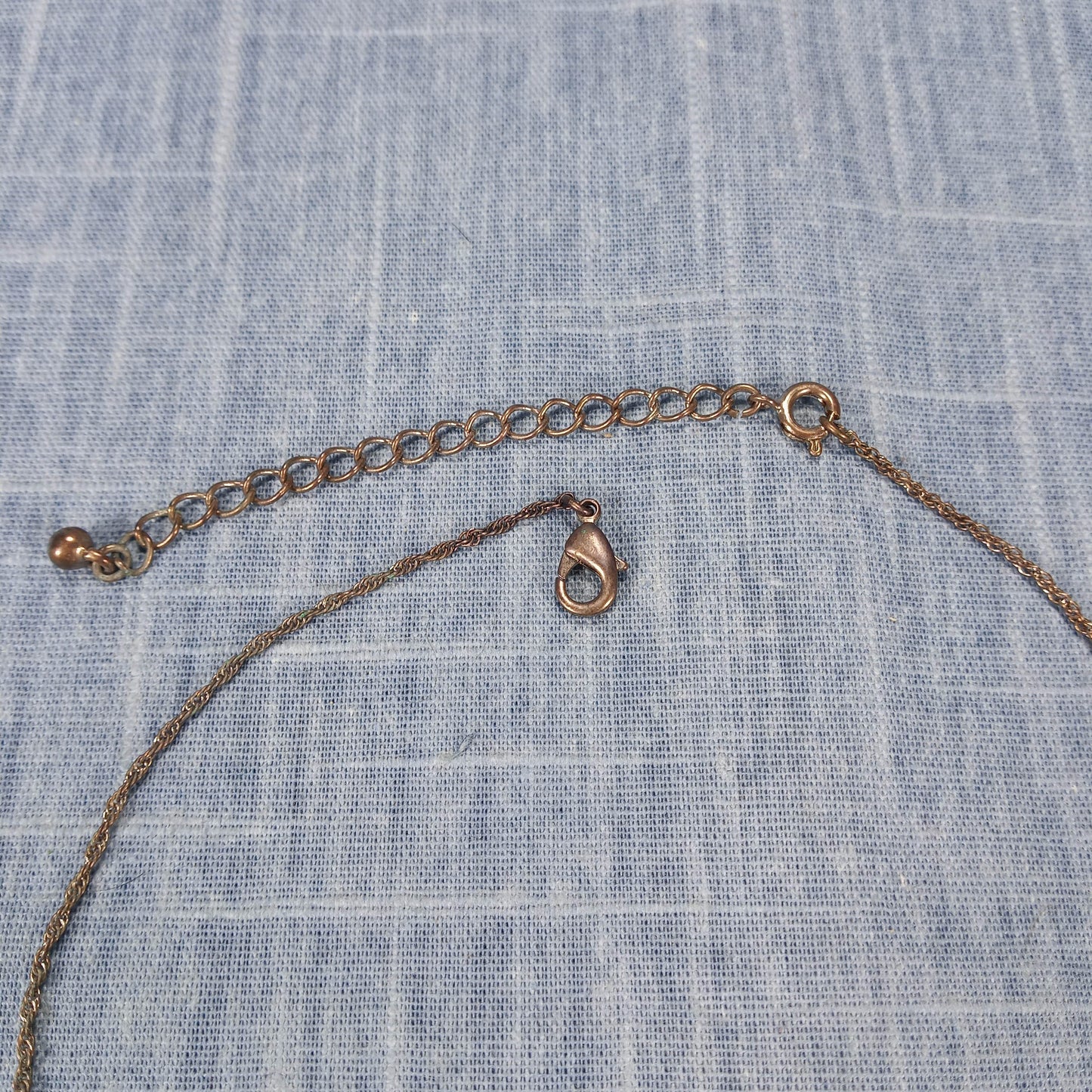 1960s Vintage Necklace with Clear Rhinestones and Pearl Beads