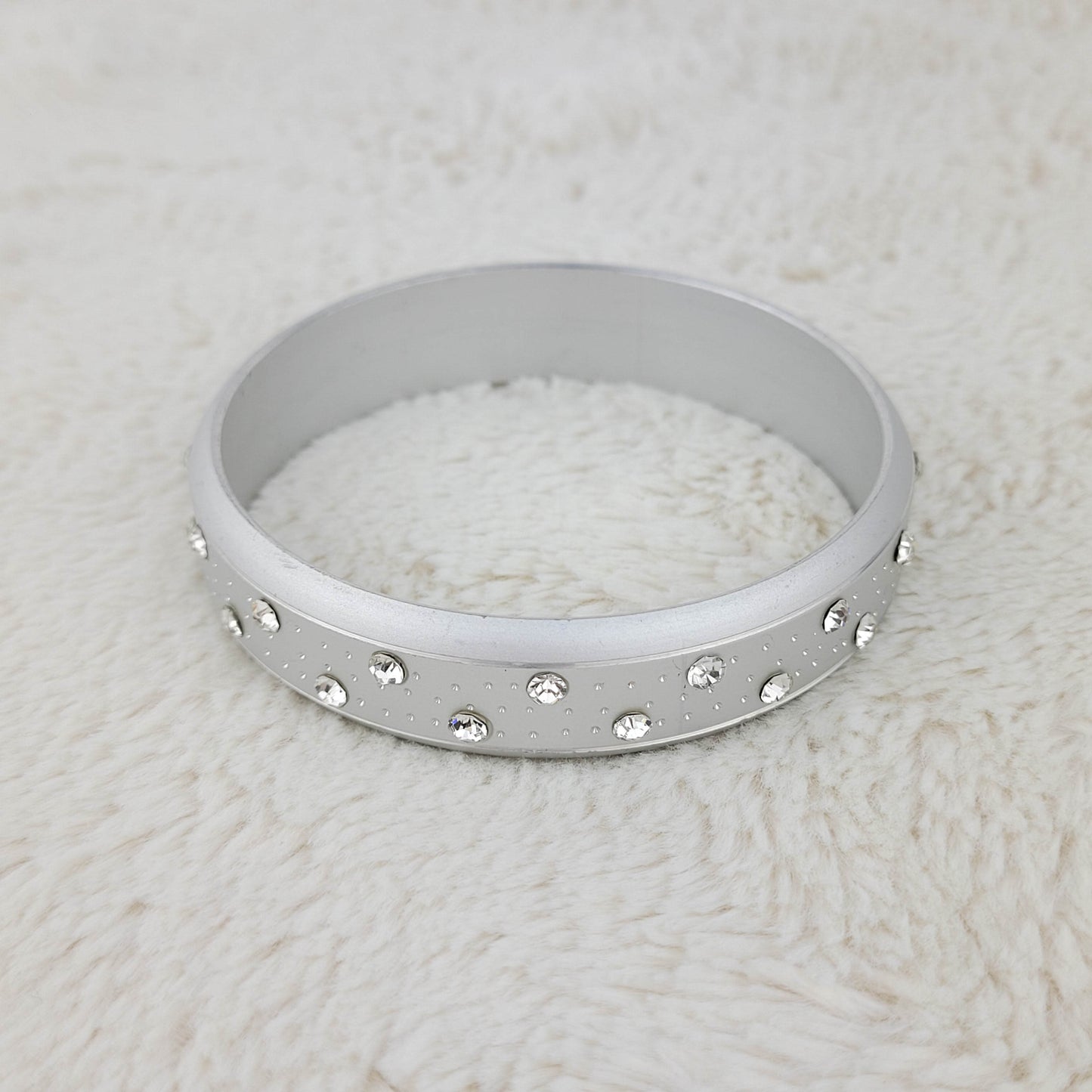 1950's Silver Metal Bangle Bracelet