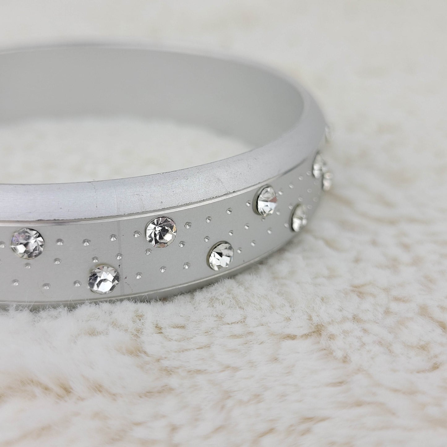 1950's Silver Metal Bangle Bracelet