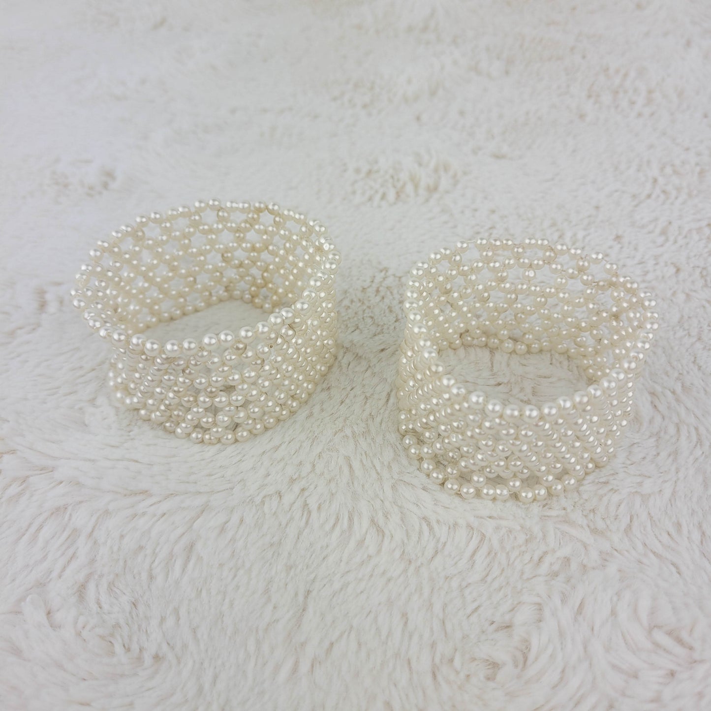 1950's Faux Pearl Sweater Cuffs