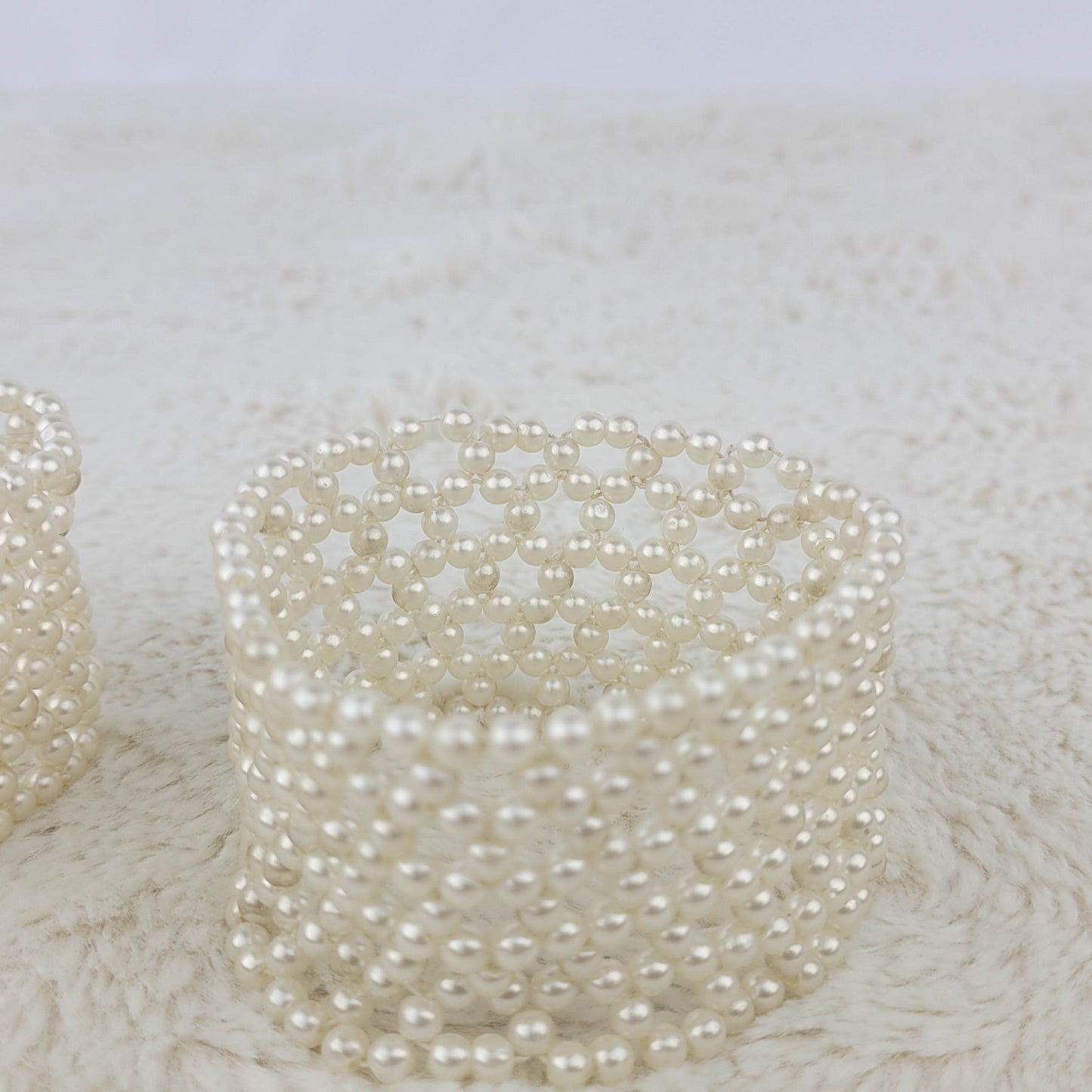 1950's Faux Pearl Sweater Cuffs