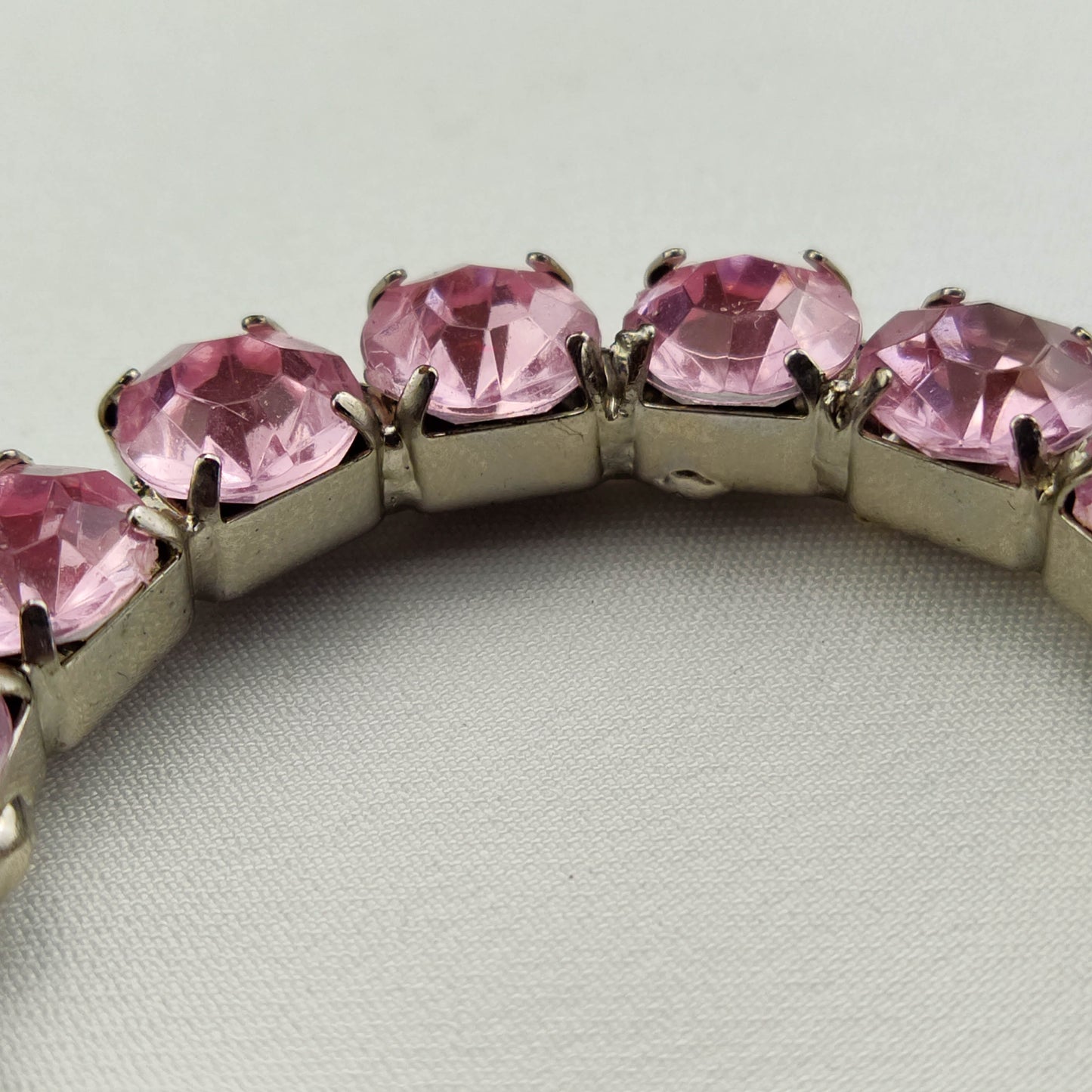 1950's Pink Rhinestone Scarf Ring