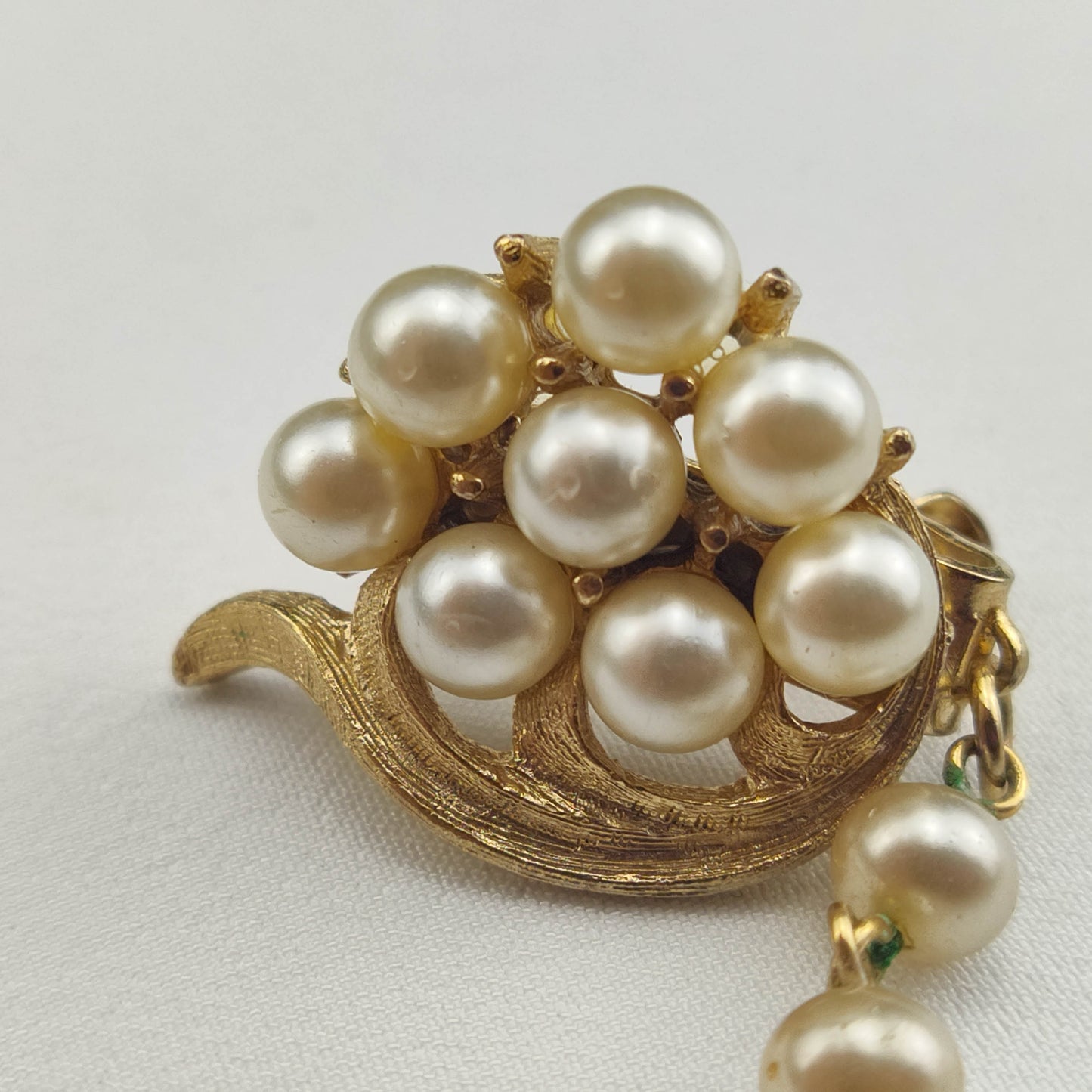 1950's Pearl Encrusted Sweater/Dress Clip