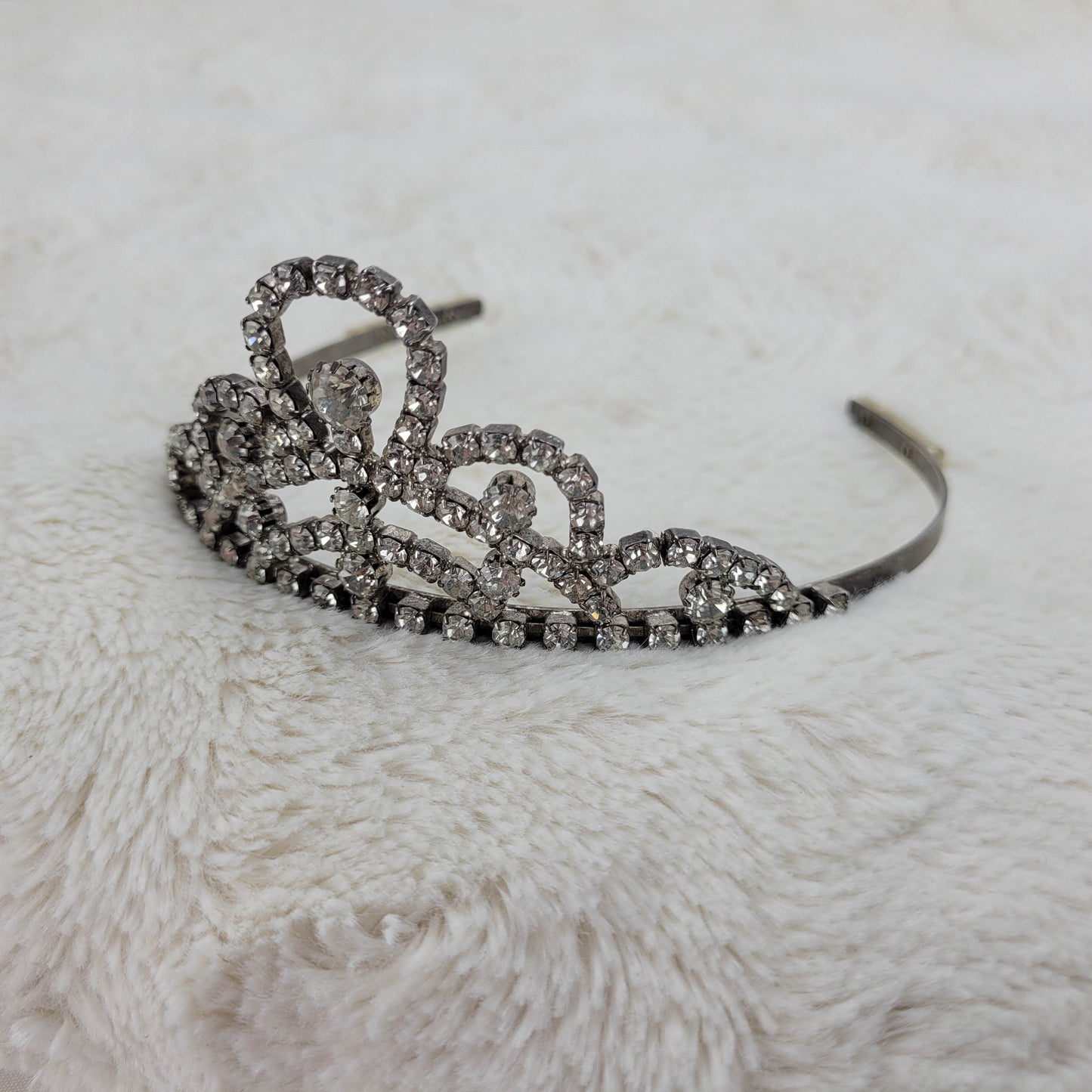 1950's Clear Rhinestone Crown Tiara