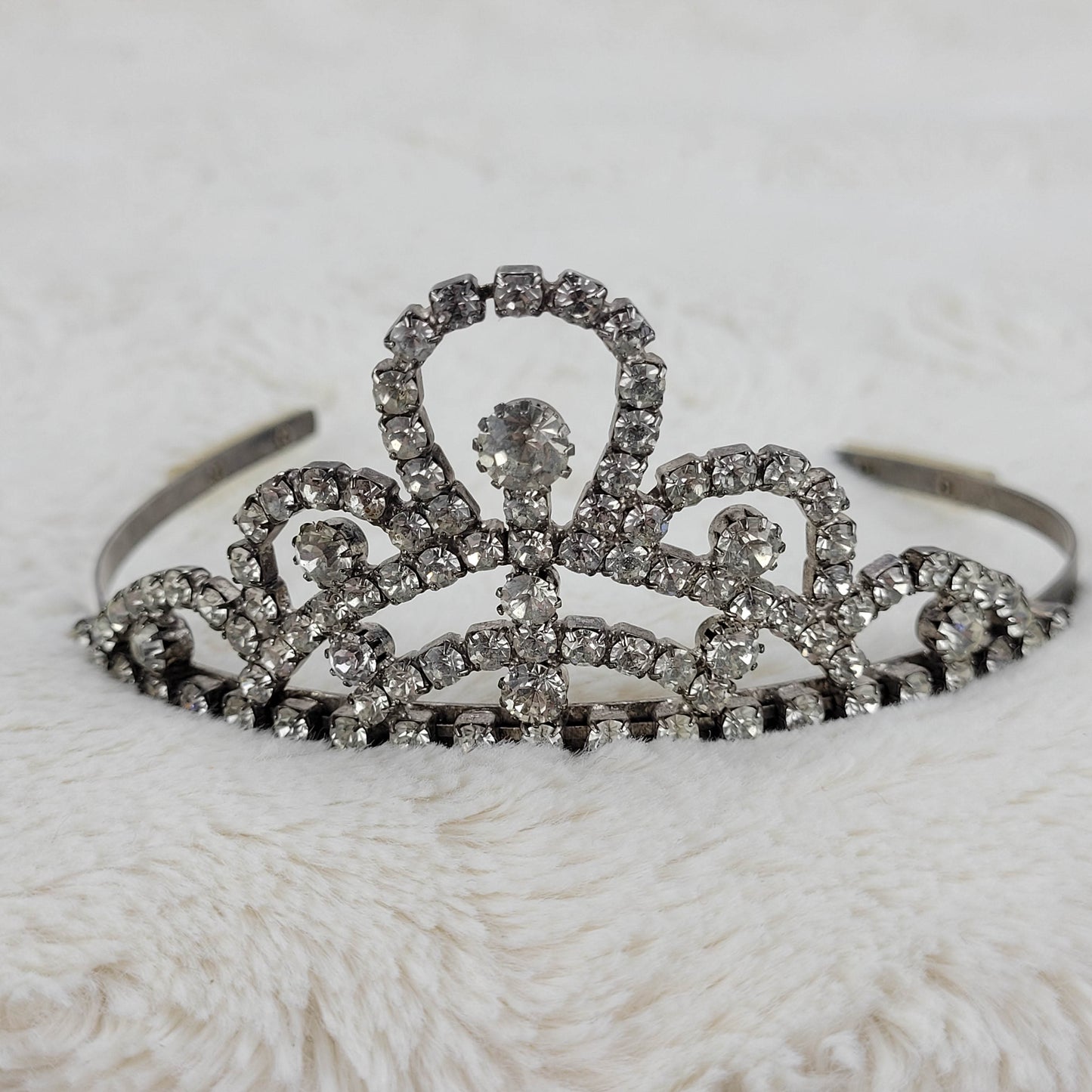 1950's Clear Rhinestone Crown Tiara