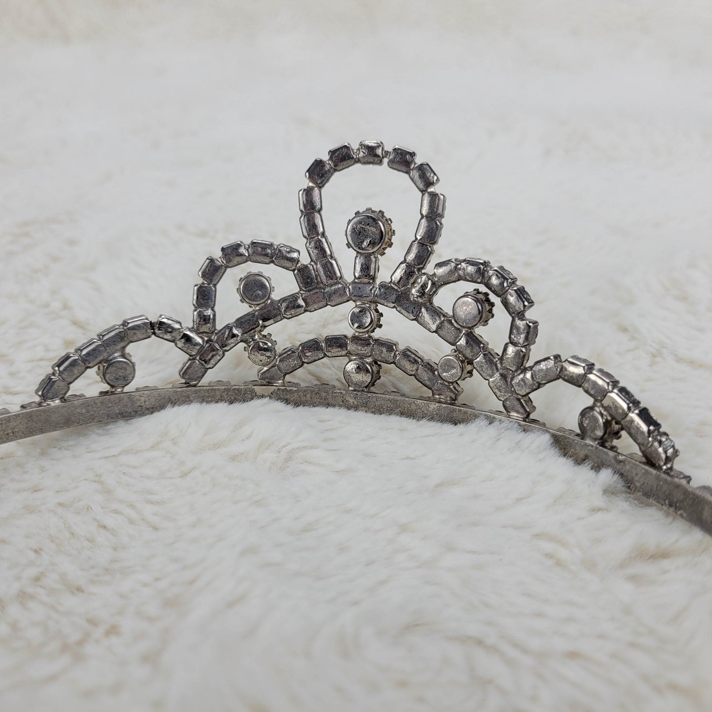 1950's Clear Rhinestone Crown Tiara