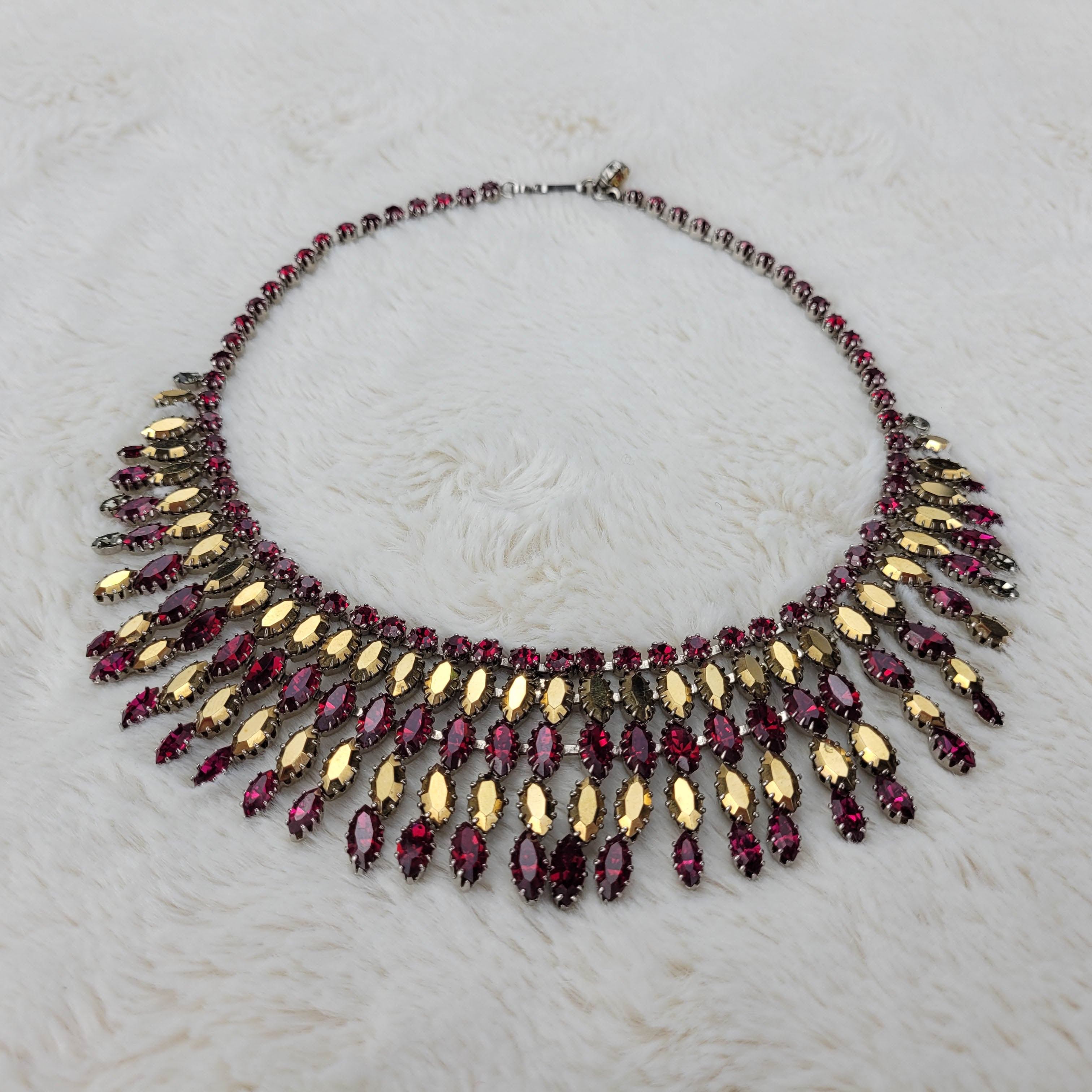 Emerald & Ruby Statement Necklace w/ Earrings - 22K Gold – Virani Jewelers