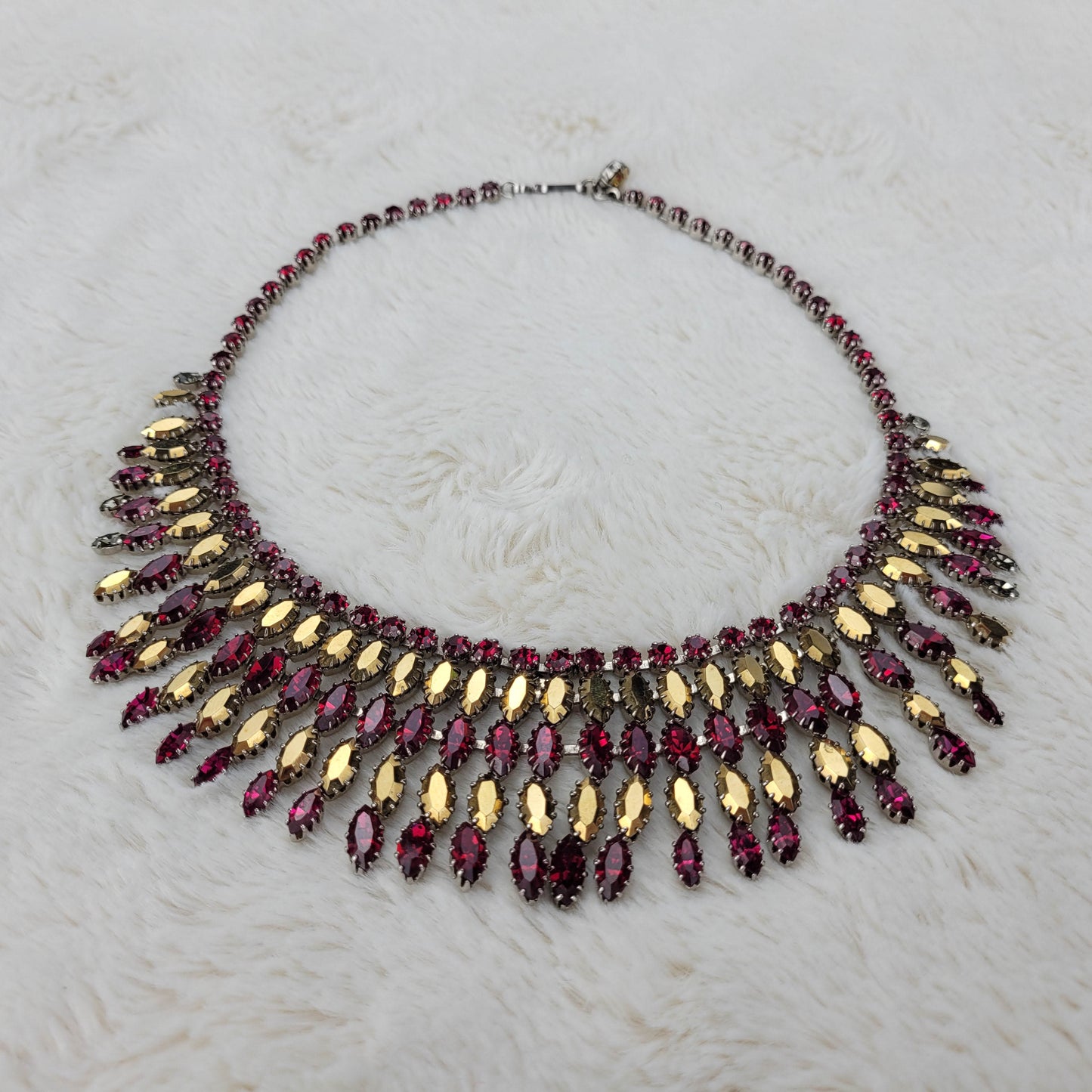 1950's Egyptian Inspired Statement Necklace Made in Austria