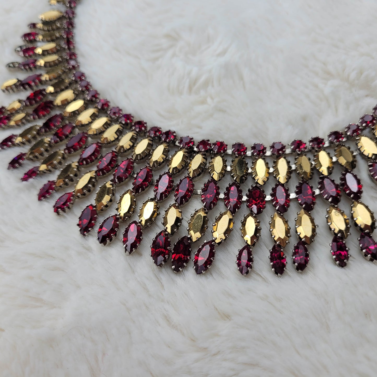 1950's Egyptian Inspired Statement Necklace Made in Austria