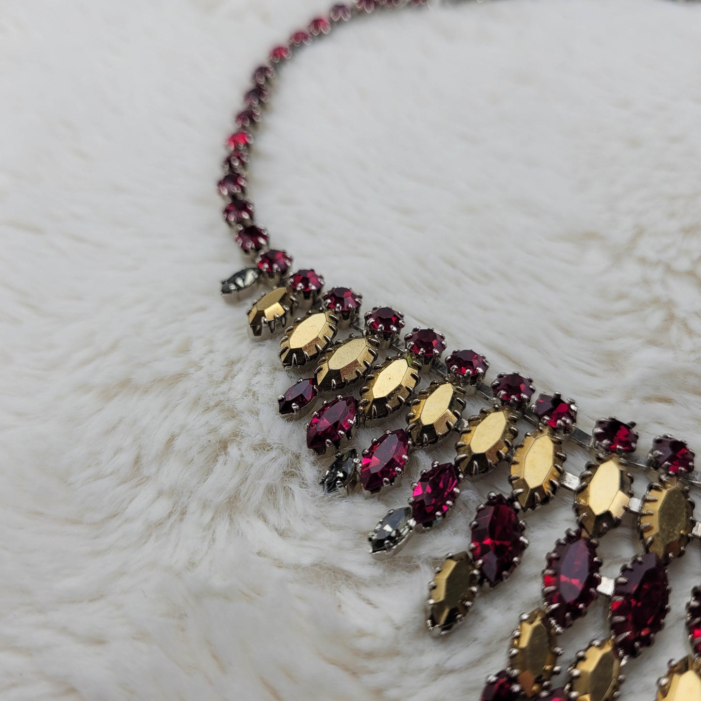 1950's Egyptian Inspired Statement Necklace Made in Austria