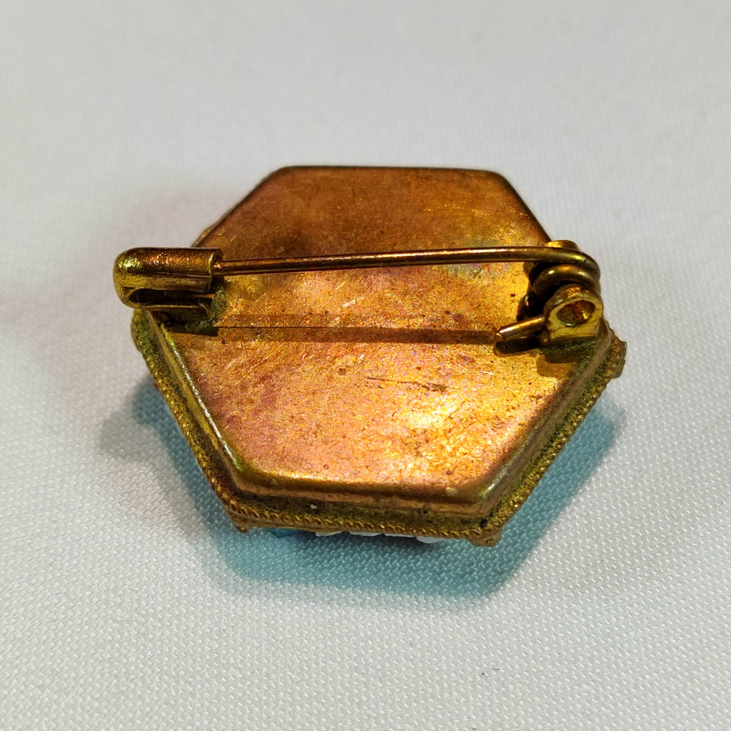 1920's Italian Micro Mosaic Pin